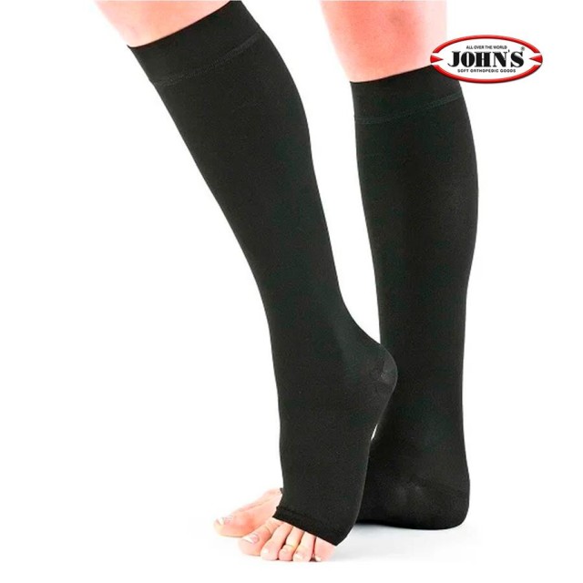 JOHNS ΚΑΛΤΣΕΣ ΦΛEB. ΚΓ CLASS I 25-30MMHG ΜΑΥΡΟ size 3
