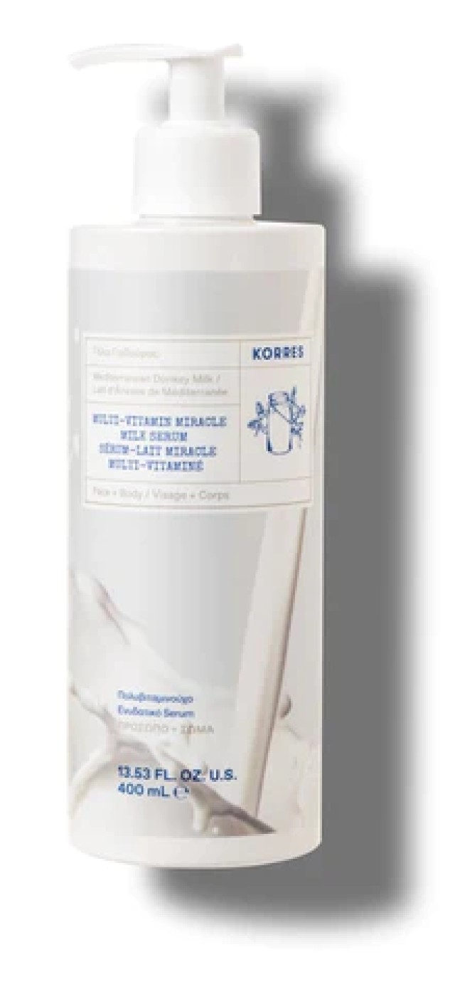 Korres Donkey Milk Multi-Vitamin Miracle Serum Ενυδατικό Serum Με Γάλα Γαϊδούρας Για Πρόσωπο & Σώμα 400ml