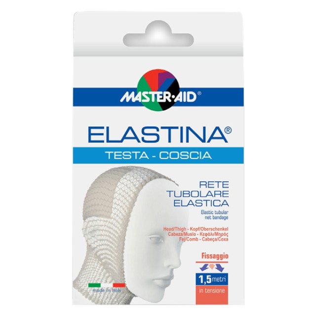 Masteraid Elastina Testa - Coscia Ελαστικός Δικτυωτός Σωληνοειδής Επίδεσμος - Δικτάκι Για Το Κεφάλι - Μηρό, 1,5m