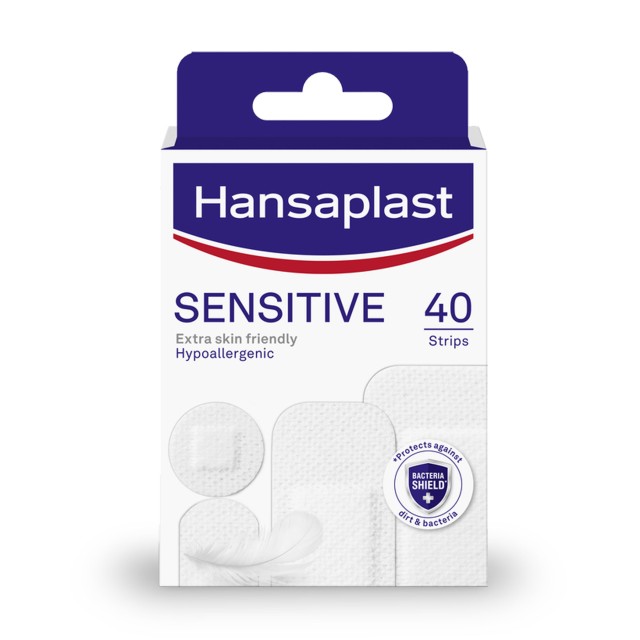 Hansaplast Sensitive Υποαλλεργικά Αυτοκόλλητα Επιθέματα σε Διάφορα Μεγέθη 40τμχ