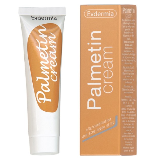 EVDERMIA Palmetin Cream Κρέμα Προσώπου για Μικτή & Λιπαρή Επιδερμίδα με Τάση Ακμής 30ml