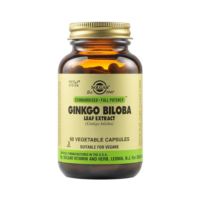 Solgar Ginkgo Biloba Leaf Extract 60 Φυτικές Κάψουλες