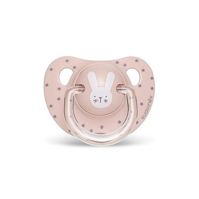 Suavinex Ανατομική Πιπίλα Σιλικόνης Rabbit Pink 18m+ 1τμχ