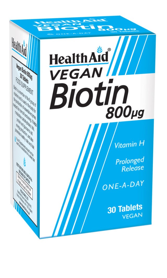 Health Aid Biotin 800mg 30tabs