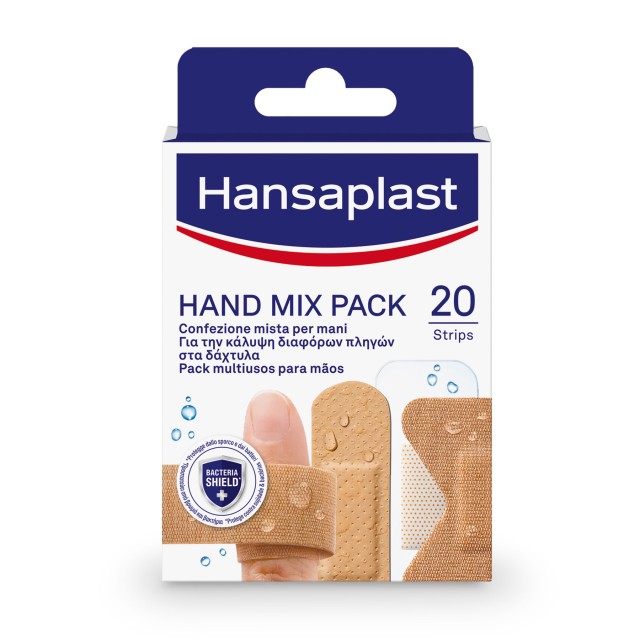 Hansaplast Hand Για Την Κάλυψη Διαφόρων Πληγών Στα Δάχτυλα Mix Pack 20strips