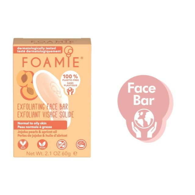 Foamie Face Bar More Than A Peeling Μπάρα Καθαρισμού Προσώπου Για Κανονικό & Λιπαρό Δέρμα 60ml