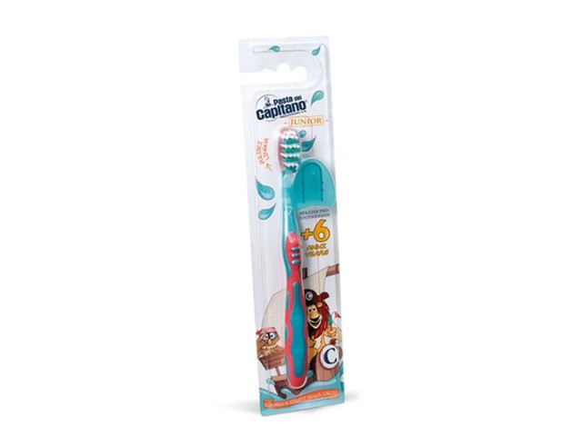 Pasta del Capitano Toothbrush Junior Παιδική Οδοντόβουρτσα 6 Ετών+ (Σε Διάφορα Χρώματα) 1τμχ