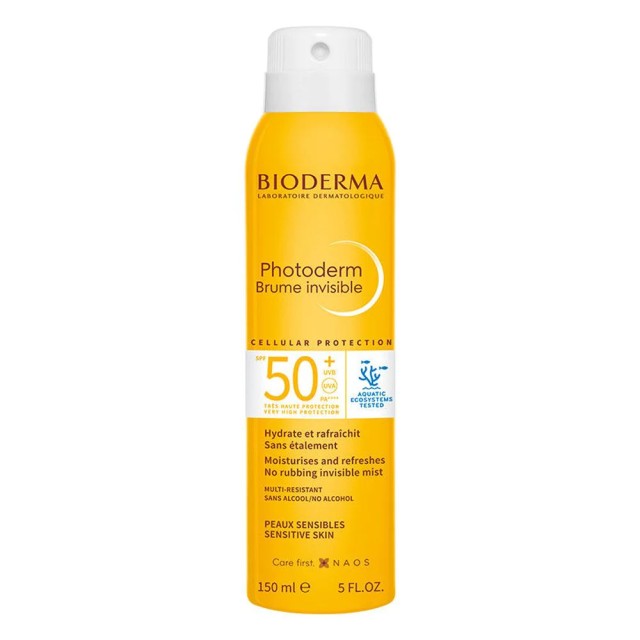 Bioderma Photoderm Brume Solaire Invisible Ενυδατικό Αντηλιακό Mist SPF50+, 150ml
