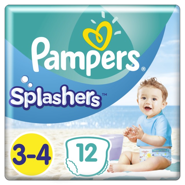 Pampers Πάνες Splashers No 3-4 (6-11kg) 12τμχ