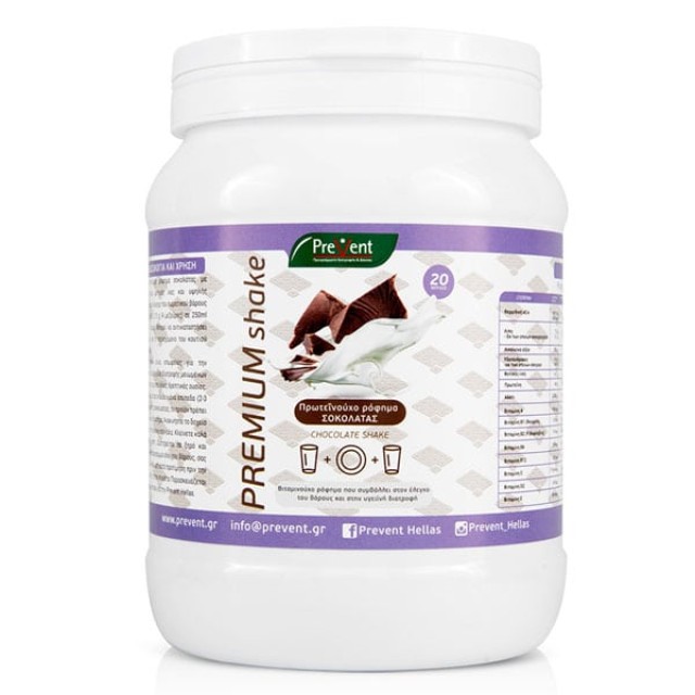 Prevent Premium Shake Υποκατάστατο Γεύματος με Γεύση Σοκολάτα, 430gr