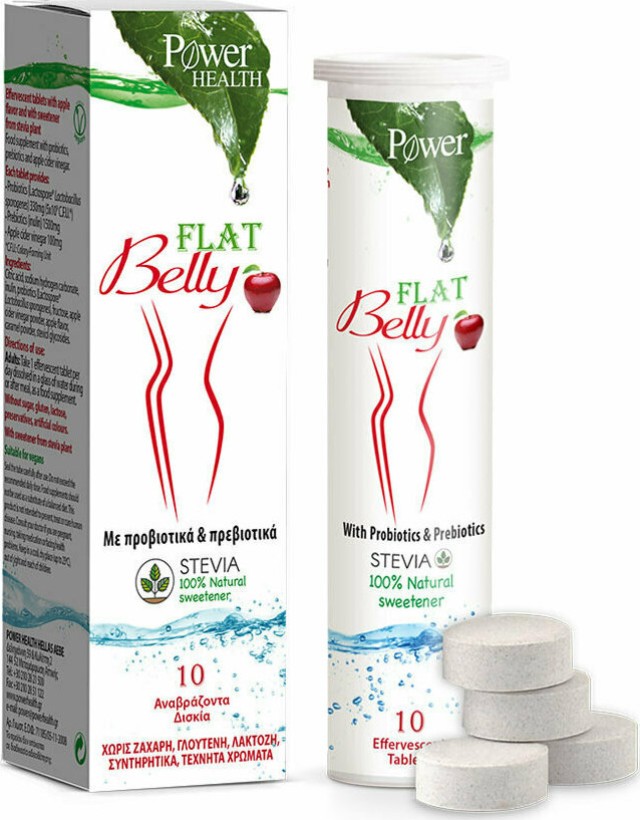 Power Health Flat Belly Stevia 10 αναβράζοντα δισκία