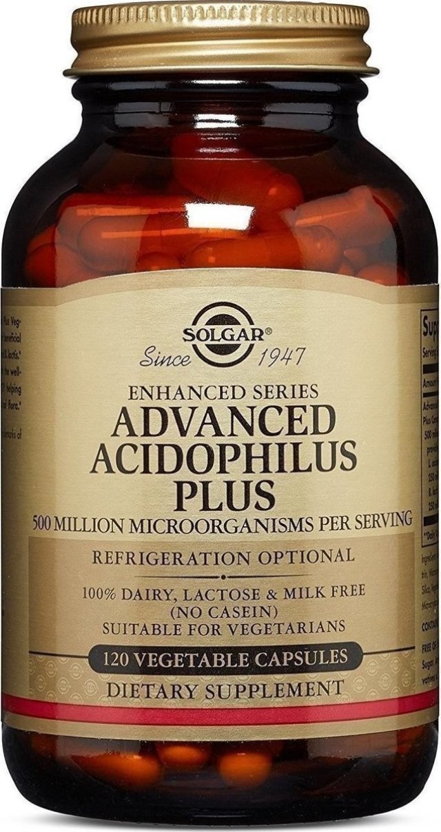 Solgar Advanced Acidophilus Plus 120 φυτικές κάψουλες