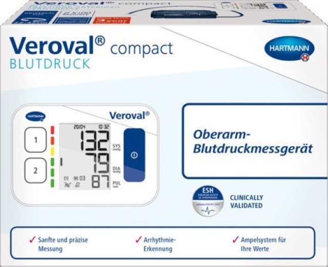 Hartmann Veroval Compact Ψηφιακό Πιεσόμετρο Μπράτσου (925424) 1τμχ