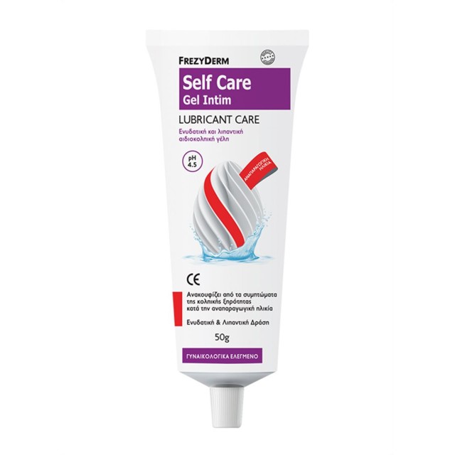 Frezyderm Self Care Gel Intim Lubricant Care Ph4.5 Ενυδατική & Λιπαντική Αιδοιoκολπική Γέλη 50gr