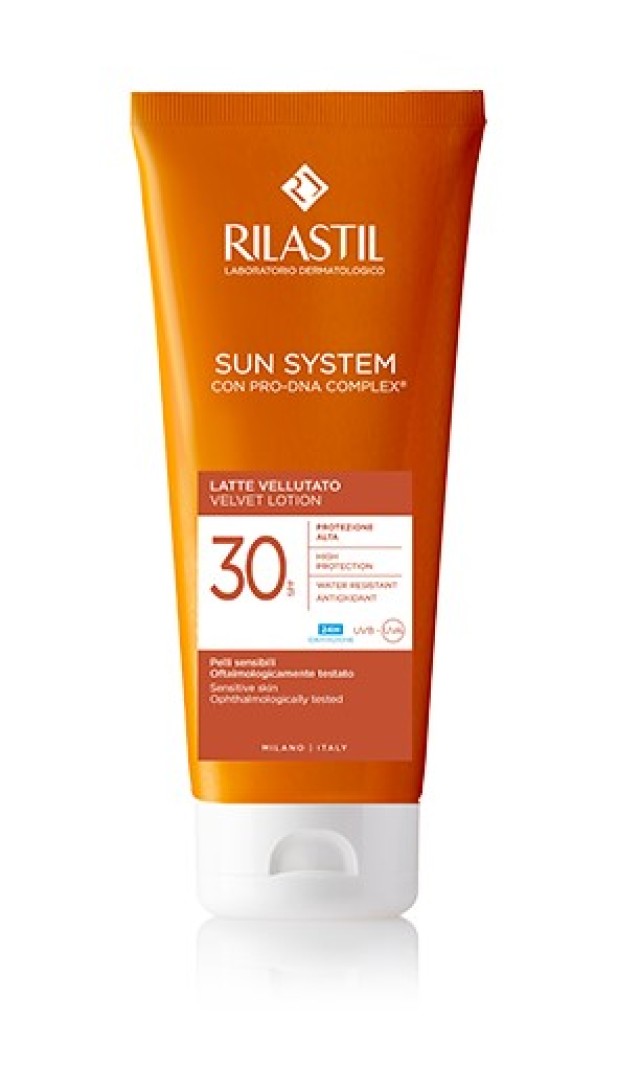 Rilastil Sun System Velvet Lotion SPF30 Αντηλιακό Γαλάκτωμα Προσώπου-Σώματος 200ml