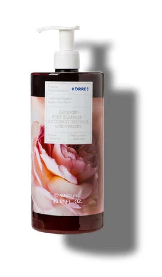 Korres Cashmere Rose Body Cleanser Αφρόλουτρο Κασμίρ Τριαντάφυλλο 1lt