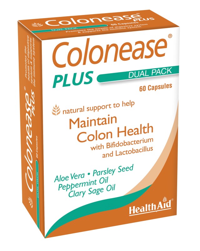 Health Aid Colonease Plus Προβιοτικά Για Την Υγιή Λειτουργία Του Εντέρου 60caps
