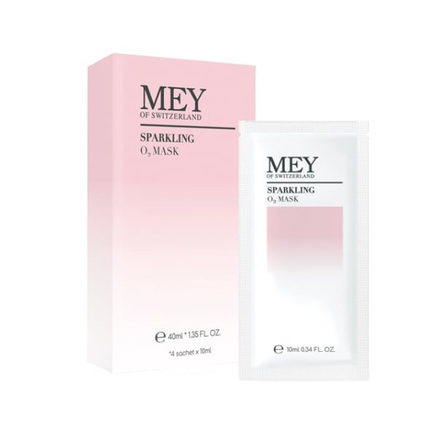 Mey Sparkling O2 Mask Μάσκα Προσώπου Ενυδάτωσης & Οξυγόνωσης, 4 sachet x 10ml