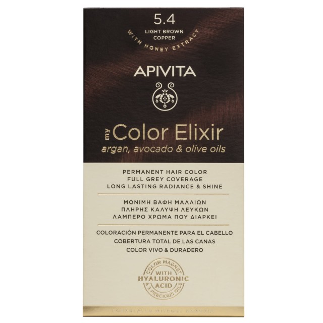 Apivita My Color Elixir Argan, Avocado & Olive Oils 5.4 Καστανό Ανοιχτό Χάλκινο