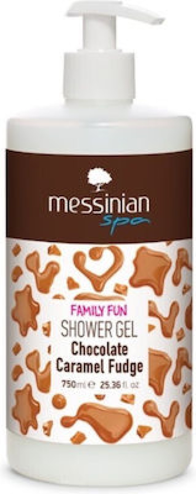 Messinian Spa Family Fun Αφρόλουτρο σε Gel Chocolate Caramel Fudge 750ml