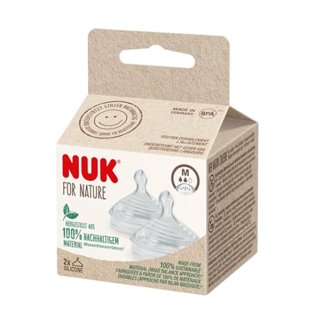 Nuk for Nature Θήλη Σιλικόνης Μέγεθος M, 2τεμ