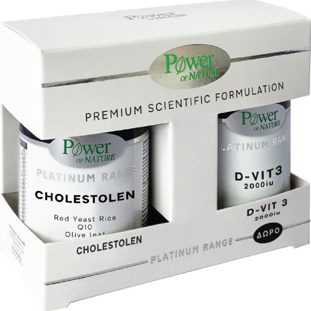 Power Of Nature Promo, Premium Scientific Formulation Platinum Range Cholestolen 40caps & D-vit3 2000iu 20caps