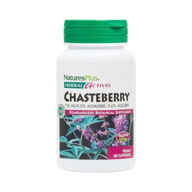 Natures Plus Chasteberry 150mg Φόρμουλα Υποστήριξης του Γυναικείου Κύκλου 60 Φυτικές Κάψουλες