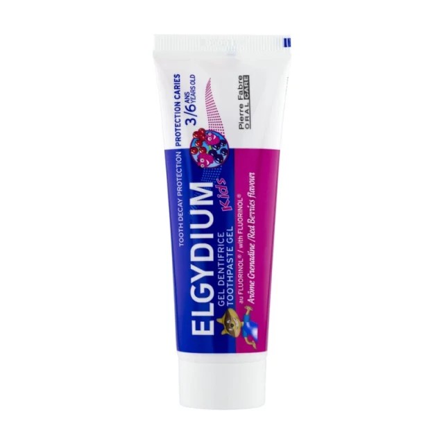 Elgydium Kids Red Berries Οδοντόπαστα Παιδική 2-6 Ετών Γεύση Κόκκινα Φρούτα 50ml