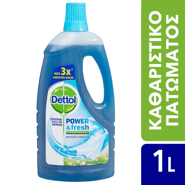 Dettol Καθαριστικό Πατώματος Αντιβακτηριδιακό Linen & Aqua Sky 1lt