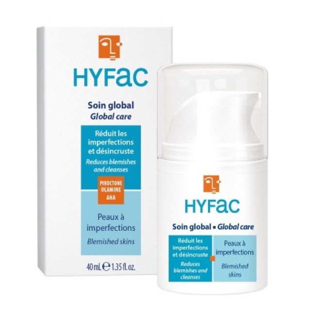 Biorga Hyfac Plus Creme Soin Keratolytique AHA Kρέμα για Λιπαρά Δέρματα με Ατέλειες 40ml