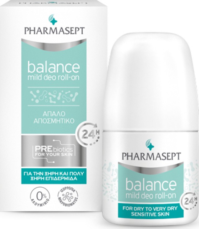 Pharmasept Balance Mild Deo Roll-On 24h για Ξηρές Επιδερμίδες 50ml