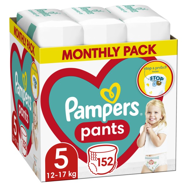 Pampers Pants No5 Monthly (12-17kg) 152τμχ