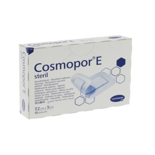 Hartmann Cosmopor E αυτοκόλλητη αποστειρωμένη γάζα 7,2x5cm 10τεμ.