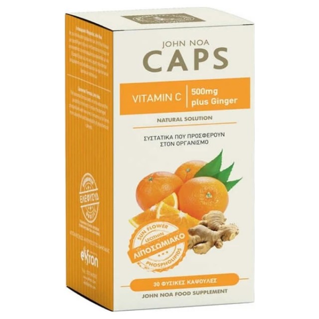 VITAMIN C 500MG GINGER 30CAPS JOHN NOA