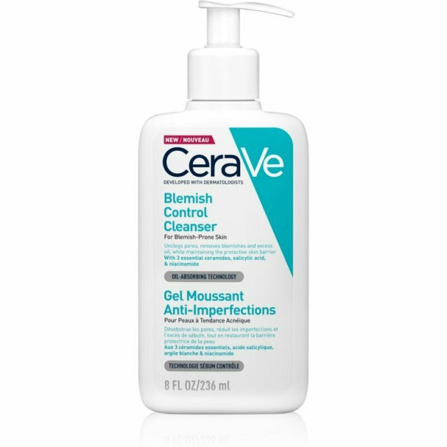 Cerave Blemish Control Gel Καθαρισμού Γιά Λιπαρές Επιδερμίδες ή Με Ατέλειες Γιά 236ml