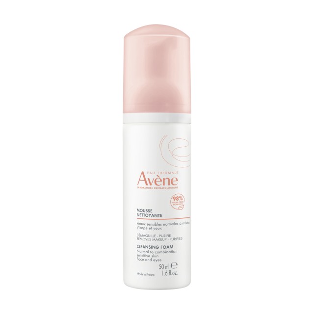 Avene Mousse Nettoyante Απαλός Αφρός Καθαρισμού Για Πρόσωπο & Μάτια 50ml