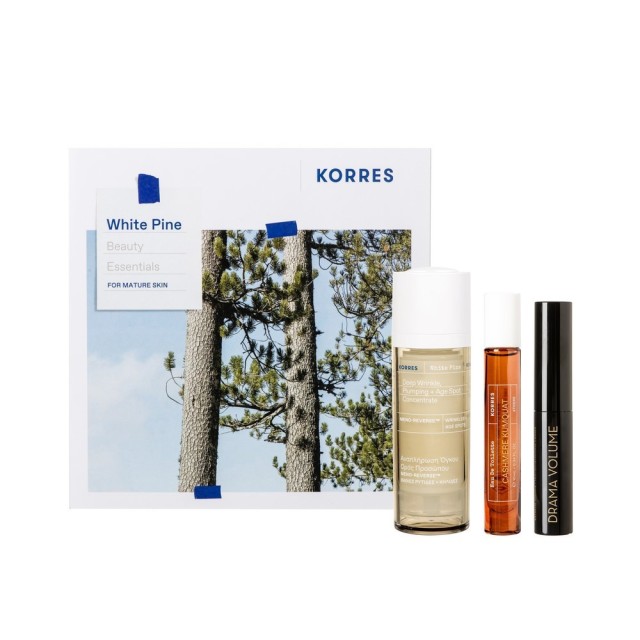 Korres Promo White Pine Ορός Προσώπου Αναπλήρωσης Όγκου 30ml & Volcanic Minerals Μάσκαρα 4ml & Cashmere Kumquat Άρωμα EDT 10ml