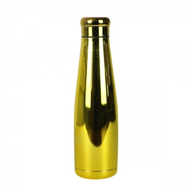 Well Ανοξείδωτο Μπουκάλι Θερμός Gold Chrome 550ml