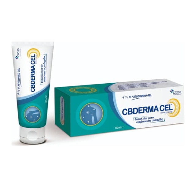 Cross Pharmaceuticals Cbderma Cel Λιποσωμικό Τζελ για Ερεθισμένη Επιδερμίδα, 100ml