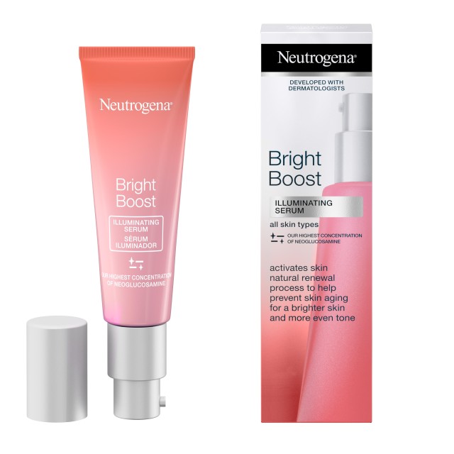 Neutrogena® Bright Boost  Illuminating Serum Λάμψης & Αντιγήρανσης για όλους τους τύπους & τόνους επιδερμίδας, 30ml