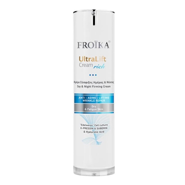 Froika UltraLift Cream Rich Κρέμα Σύσφιξης Ημέρας & Νύχτας για Πρόσωπο & Λαιμό για Ξηρά & Άτονα Δέρματα, 40ml