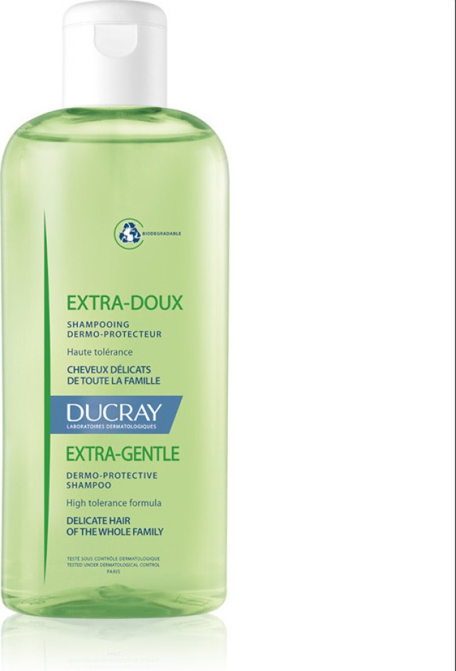 Ducray Extra Gentle Shampoo Bottle - Σαμπουάν για Εύθραυστα Μαλλιά για Όλη την Οικογένεια 400ml