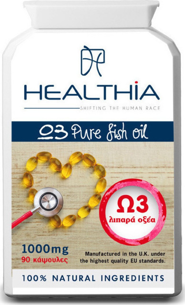 Healthia Fish Oil Omega 3 1000mg 90 κάψουλες