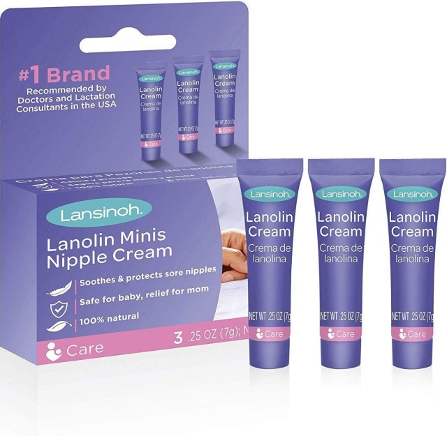Lansinoh Lanolin Nipple Cream Minis 3 x 7ml