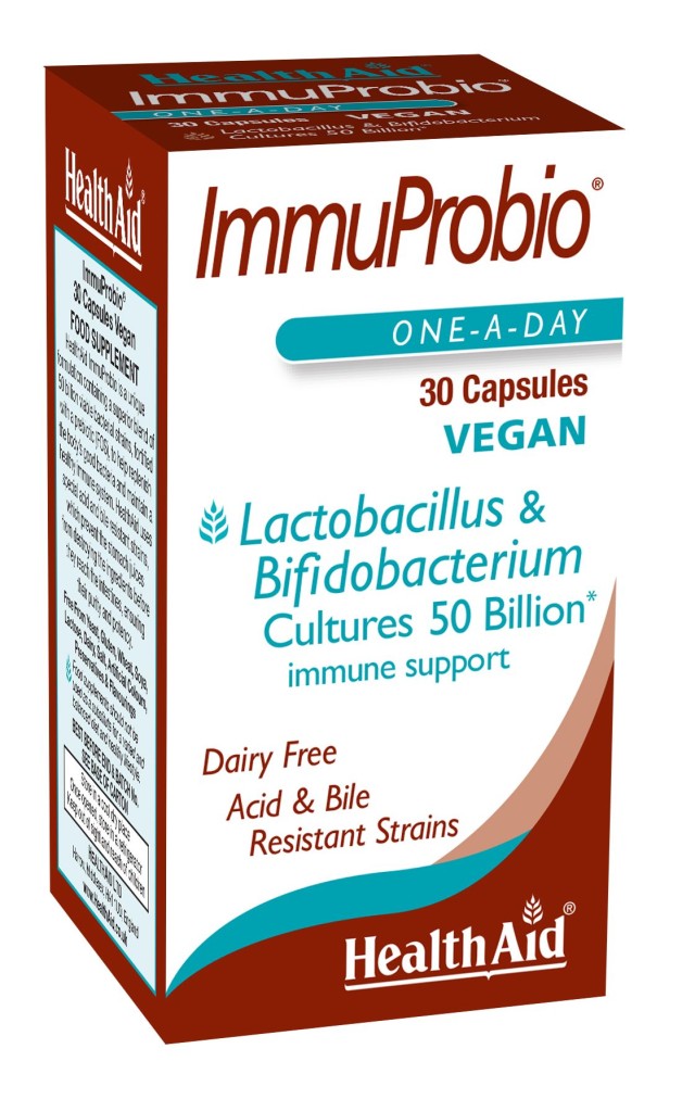 Health Aid Immuprobio Probiotic Mix 50 Billion Συμπλήρωμα Διατροφής Με Προβιοτικά & Πρεβιοτικά 30caps