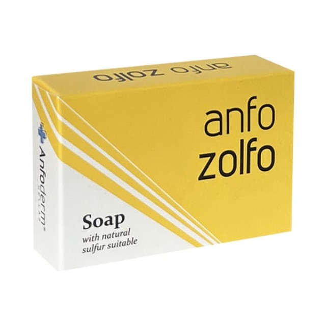 Anfo Derm Zolfo Στερεό Σαπούνι με Οργανικό Θείο, 100g