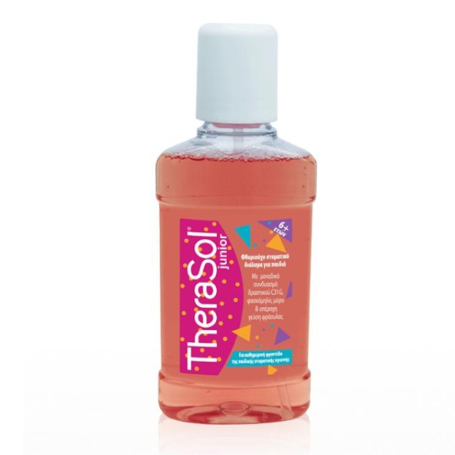 Therasol Junior Φθοριούχο Στοματικό Διάλυμα για Παιδιά 6+ ετών, 250ml