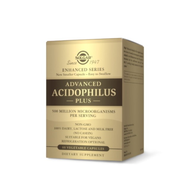 Solgar Advanced Acidophilus Plus 60 φυτικές κάψουλες