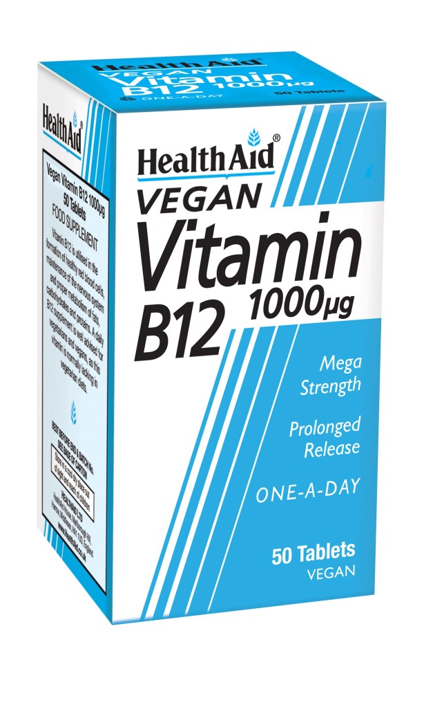 Health Aid Vitamin B12 Βιταμίνη Β12 1000μg 50tabs