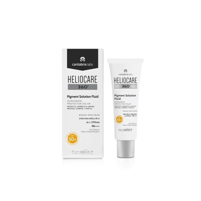 CANTABRIA LABS Heliocare 360 Pigment Solution Fluid SPF50+ Αντηλιακό που Βελτιώνει τις Δυσχρωμίες, 50ml